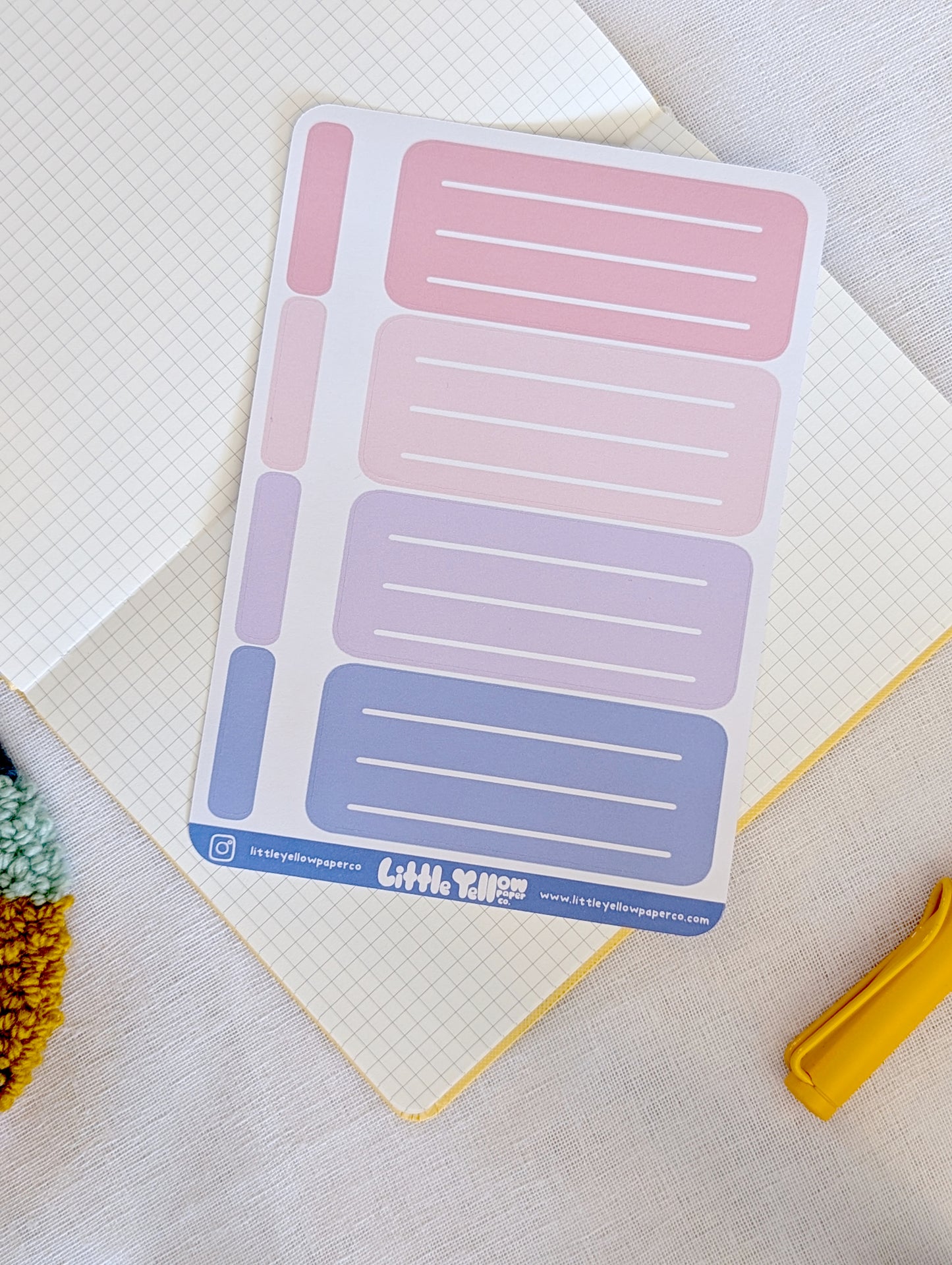Cotton Candy Subject Labels