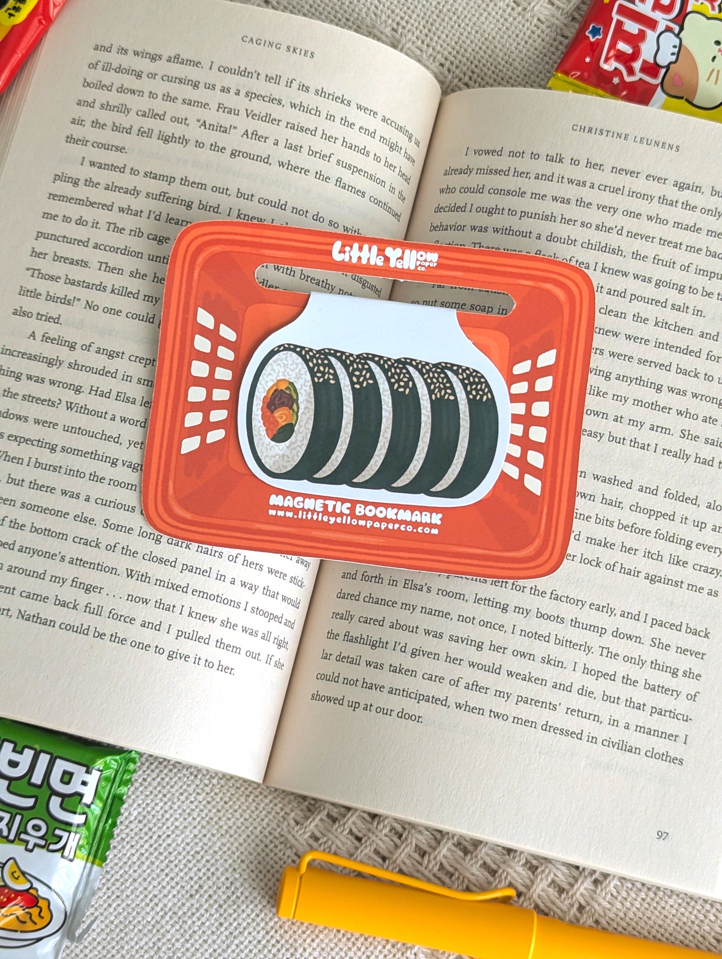 Kimbap Roll Magnetic Bookmark