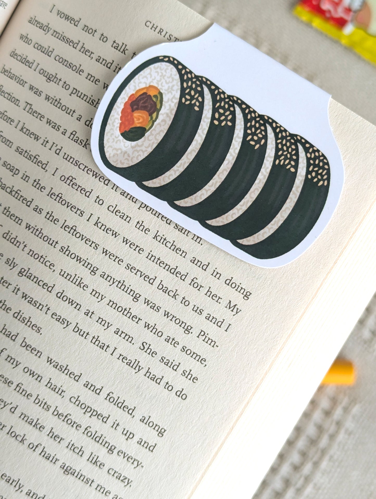 Kimbap Roll Magnetic Bookmark