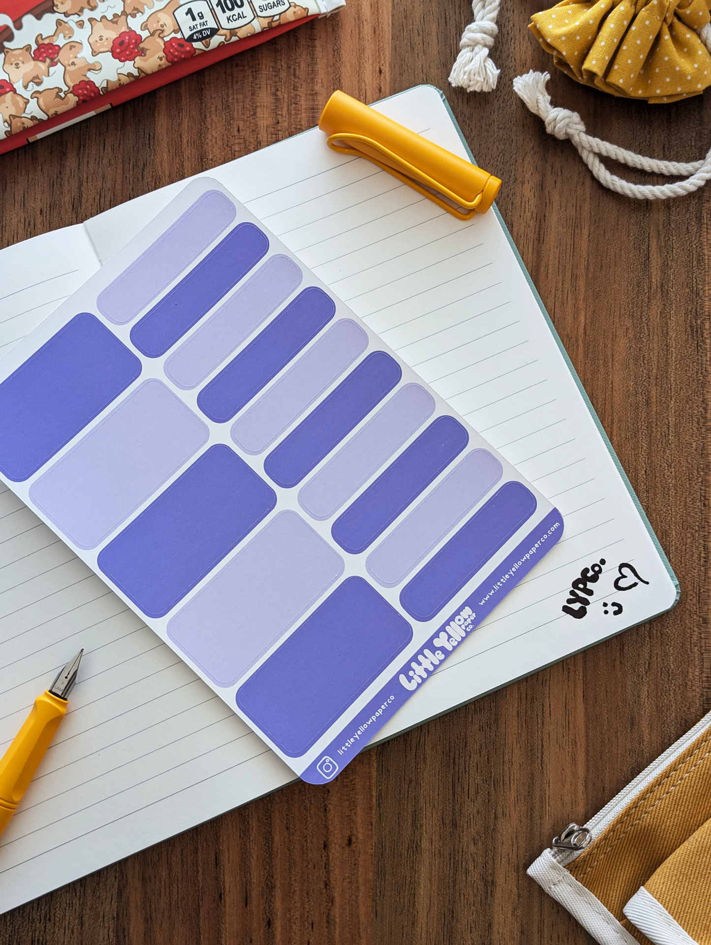 Duo Tone Purple Mixed Labels
