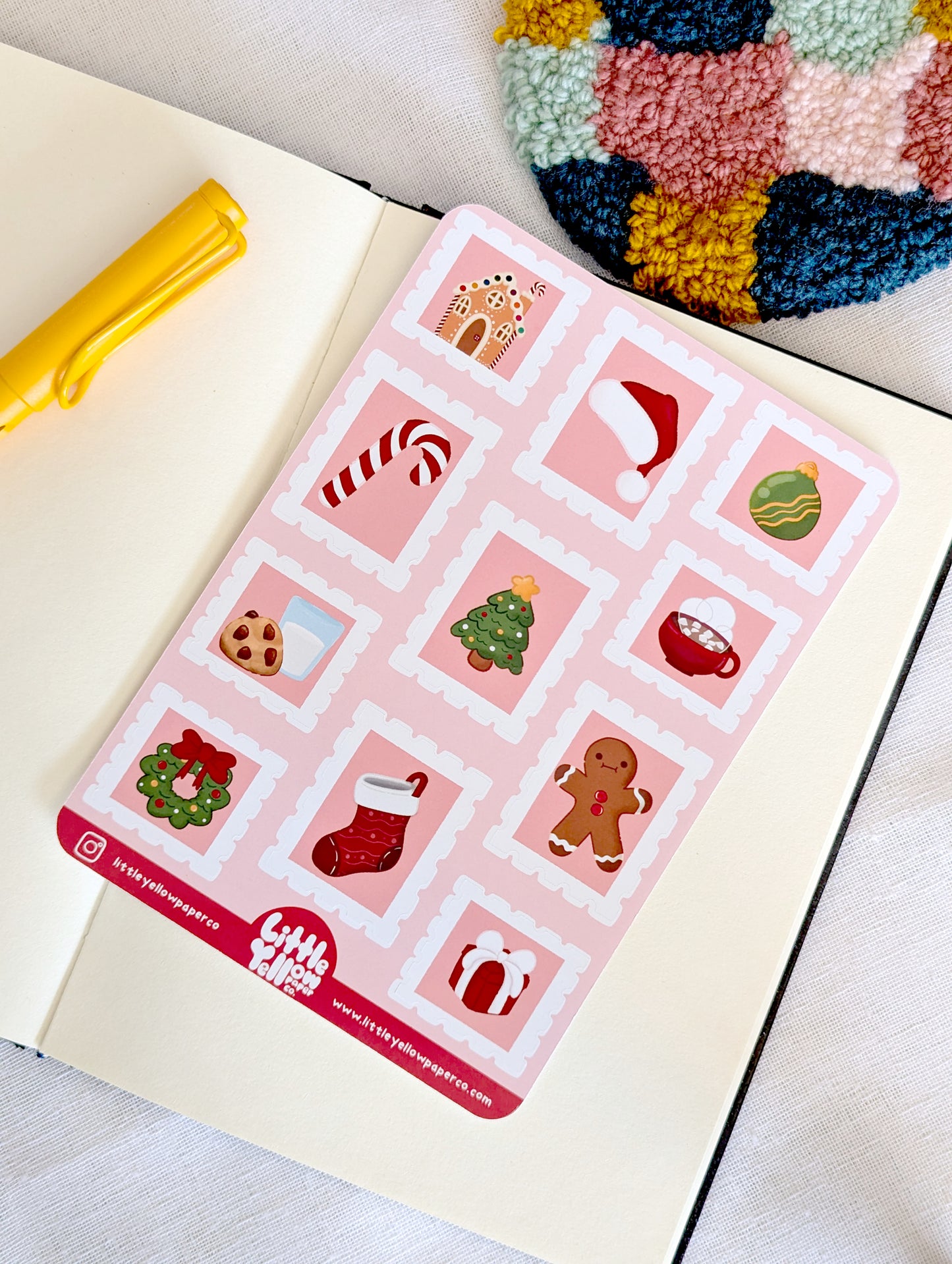 Festive Stamps Sticker Sheet