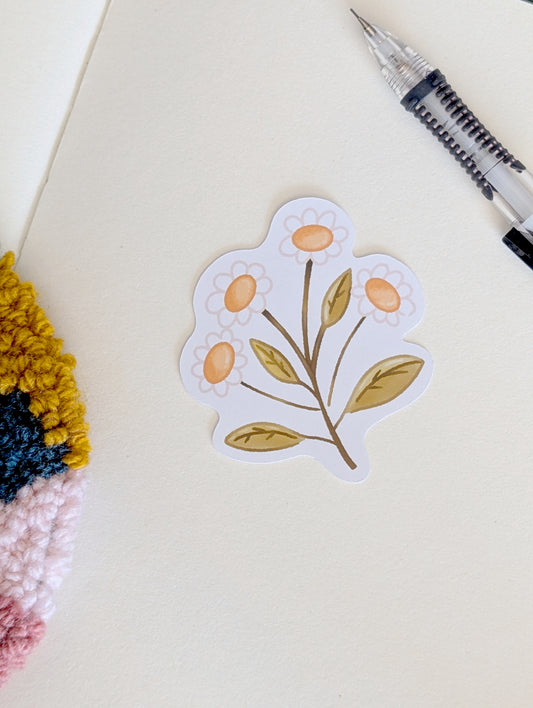 Cottagecore Flowers Deco Sticker