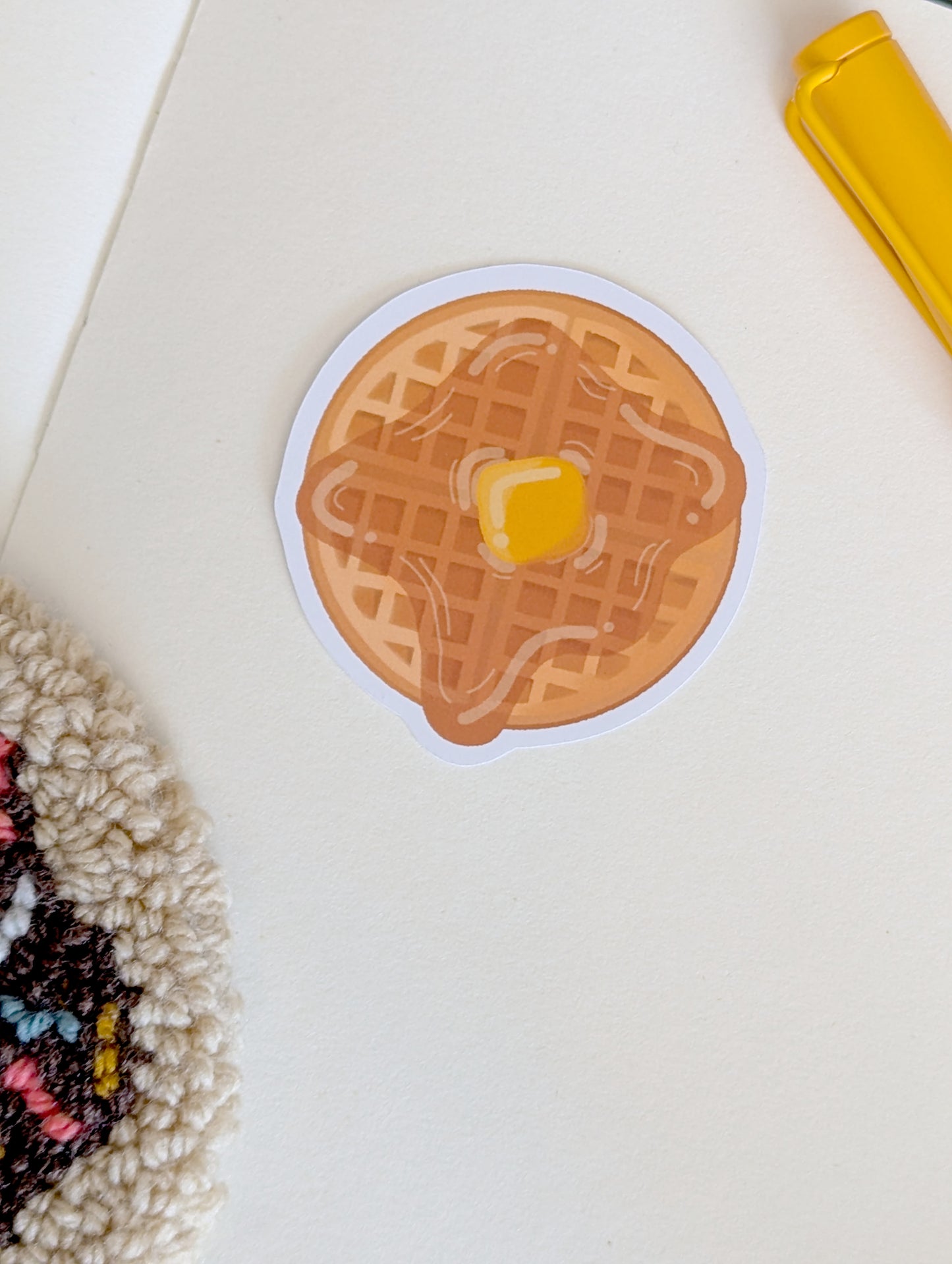 Breakfast Waffle Deco Sticker