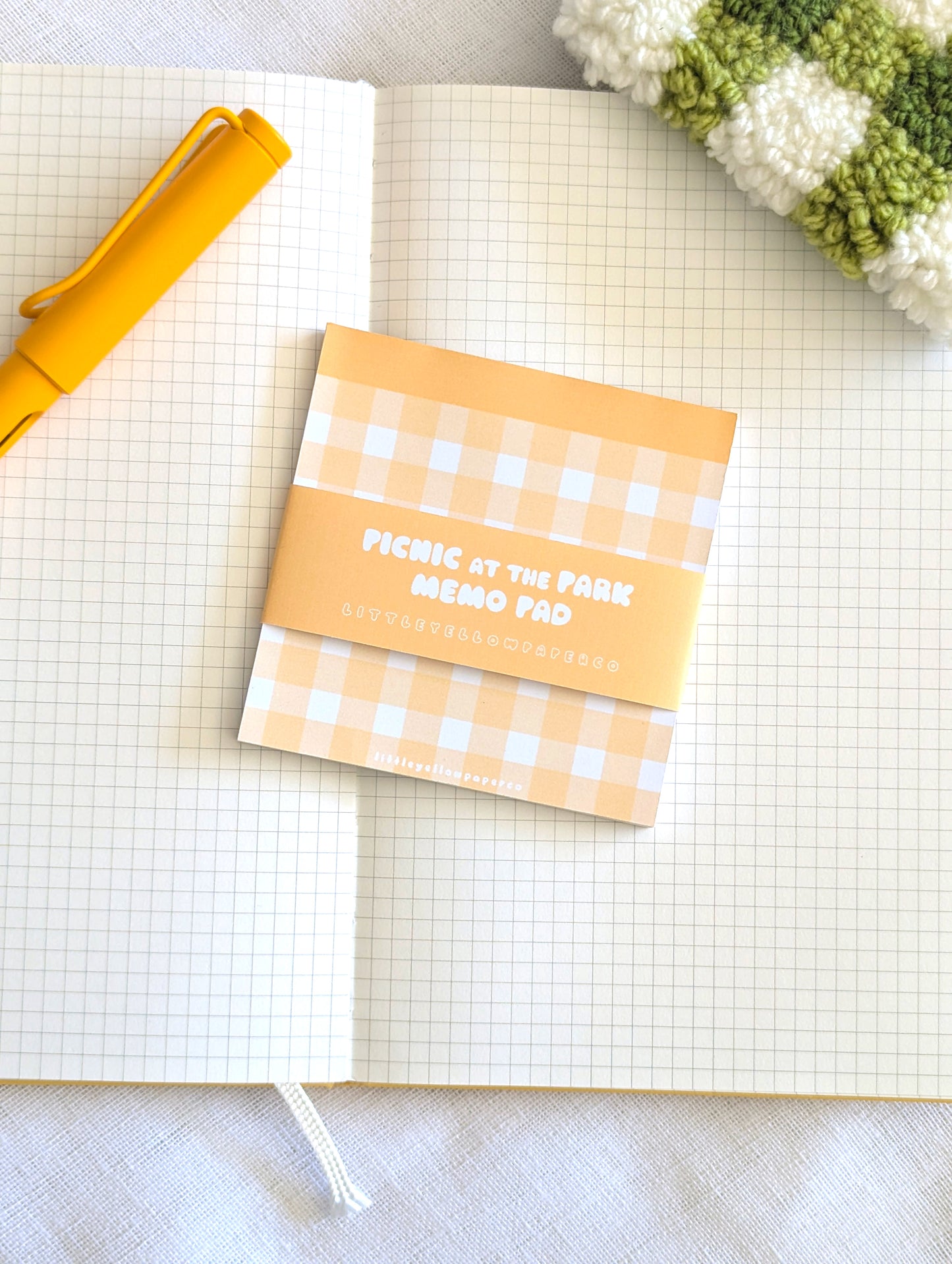 Yellow Picnic Memo Pad