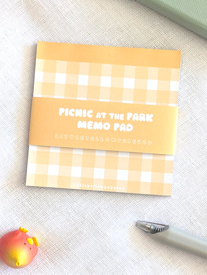 Yellow Picnic Memo Pad