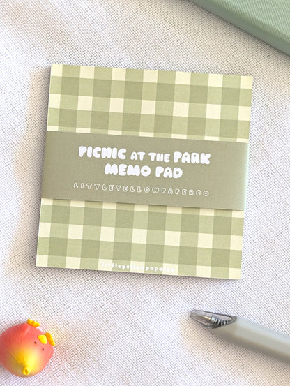 Green Picnic Memo Pad