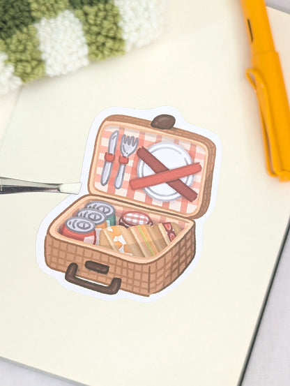 Picnic Basket Deco Sticker