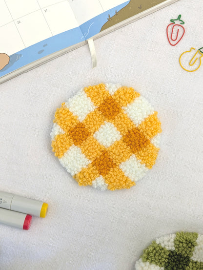 Yellow Picnic Mug Rug