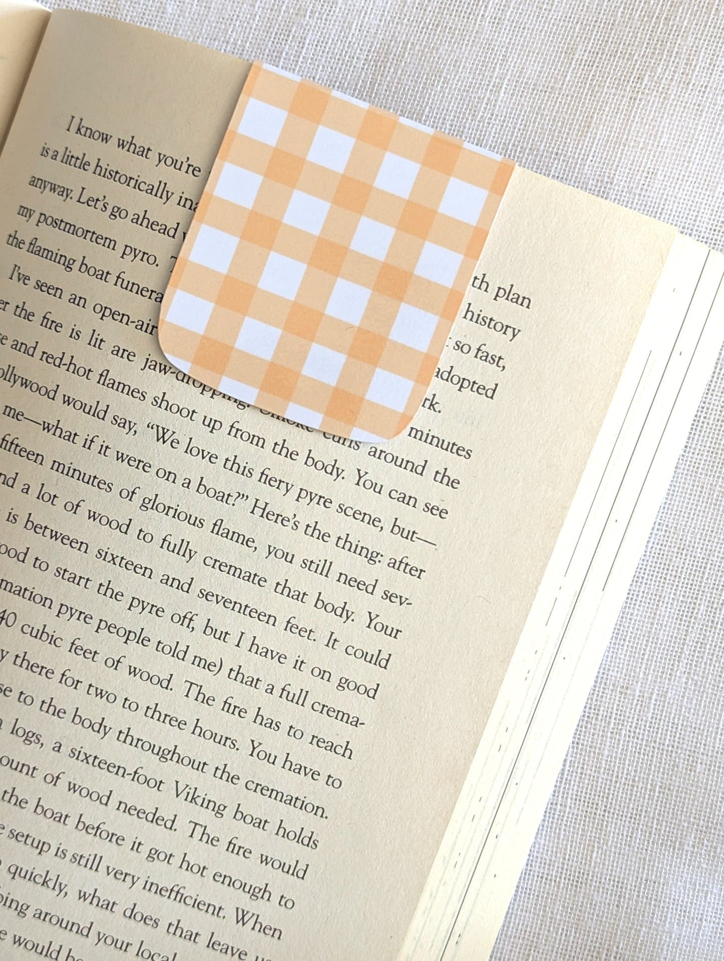 Yellow Picnic Magnetic Bookmark