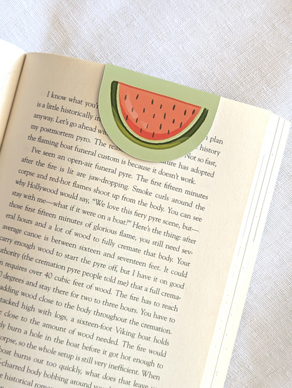 Watermelon Picnic Magnetic Bookmark