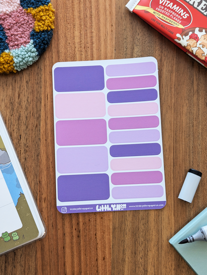 Pastel Purple Mixed Labels