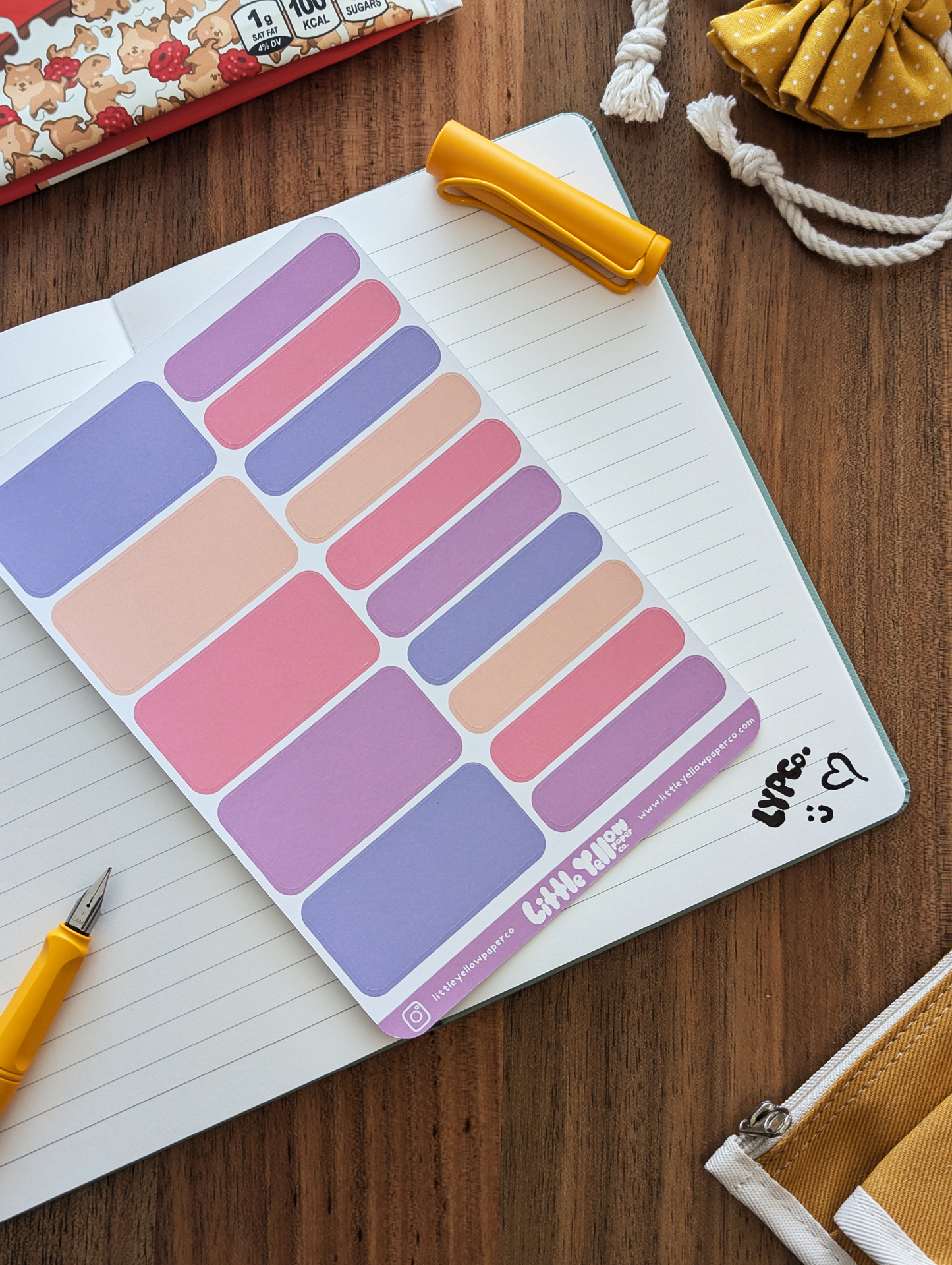 Pastel Sunset Mixed Labels